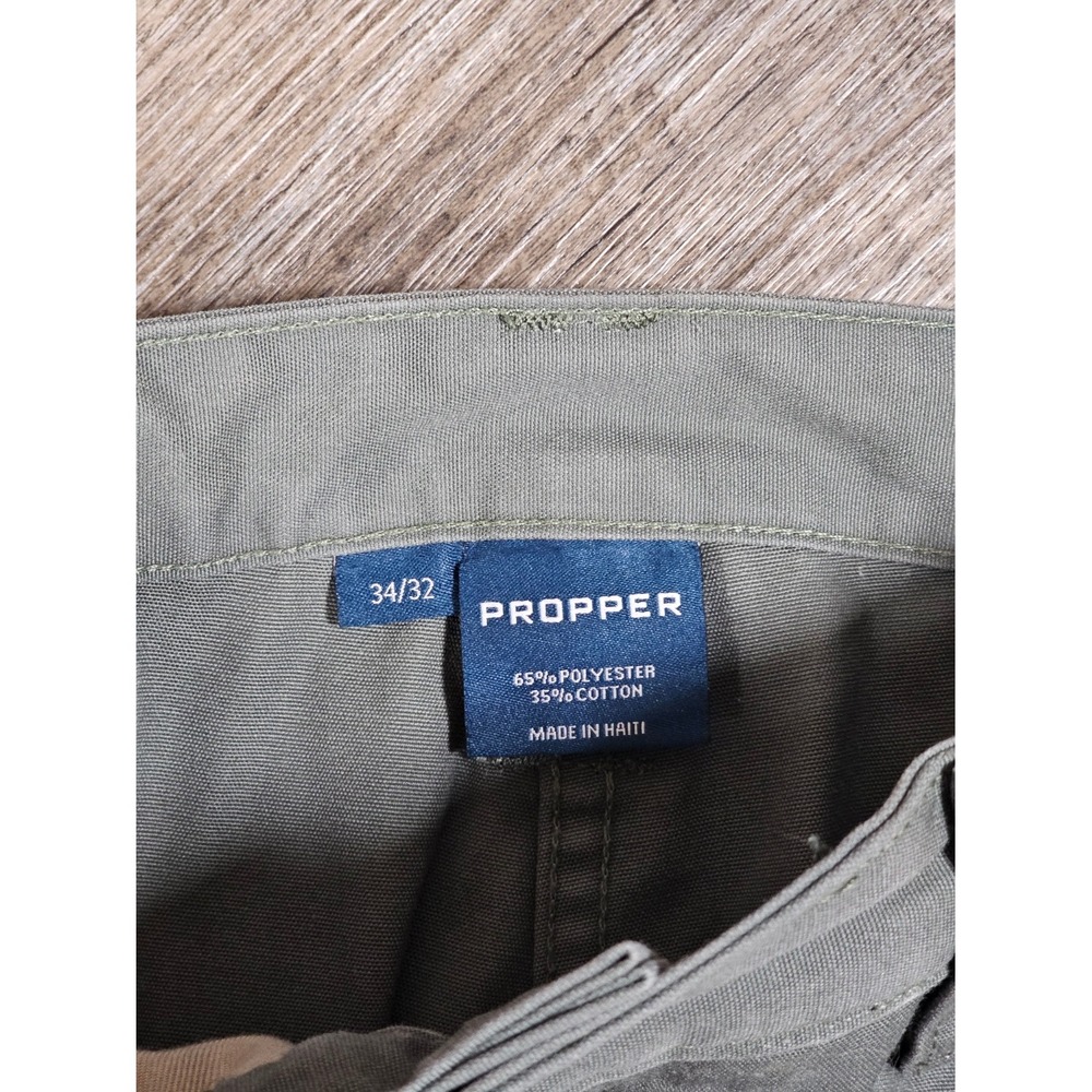 Propper Mens Tactical Cargo Pants Olive Green Utility Work Trousers 34x32 - Picture 5 of 10